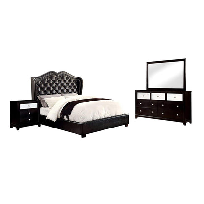  Furniture of America Monroe Queen Upholstered Platform Bed CM7016BK-Q-BED IMAGE 6