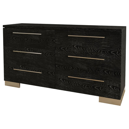  Furniture of America Christie 6-Drawer Dresser CM7550BK-D IMAGE 2