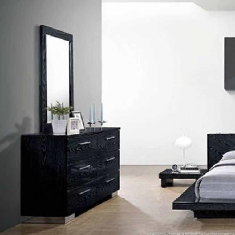  Furniture of America Christie Dresser Mirror CM7550BK-M IMAGE 2