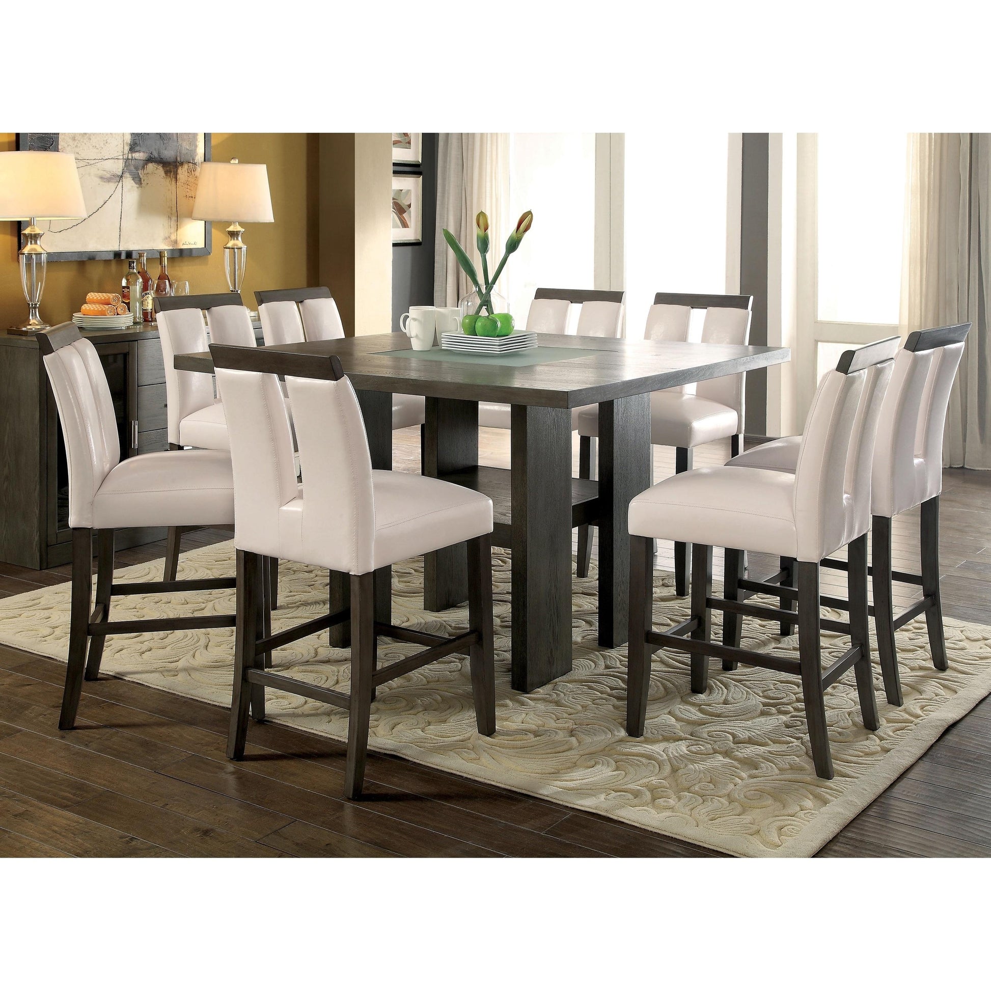  Furniture of America Luminar II Counter Height Chair CM3559GY-PC-2PK IMAGE 3