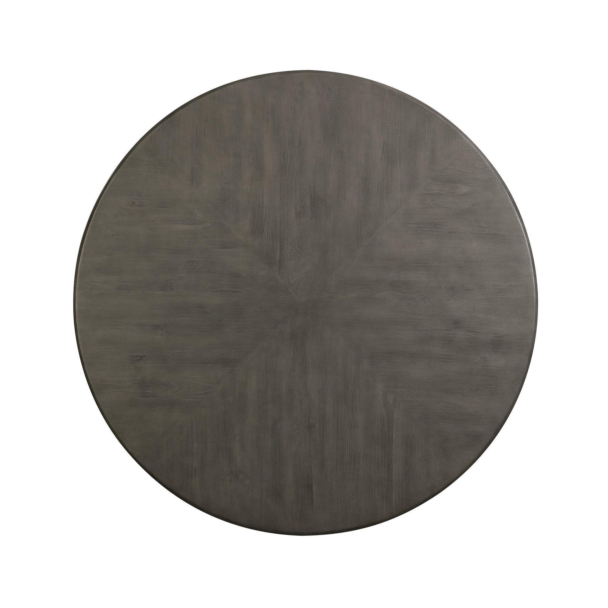  Elements International Round Cross Dining Table DCR500RDTE IMAGE 3