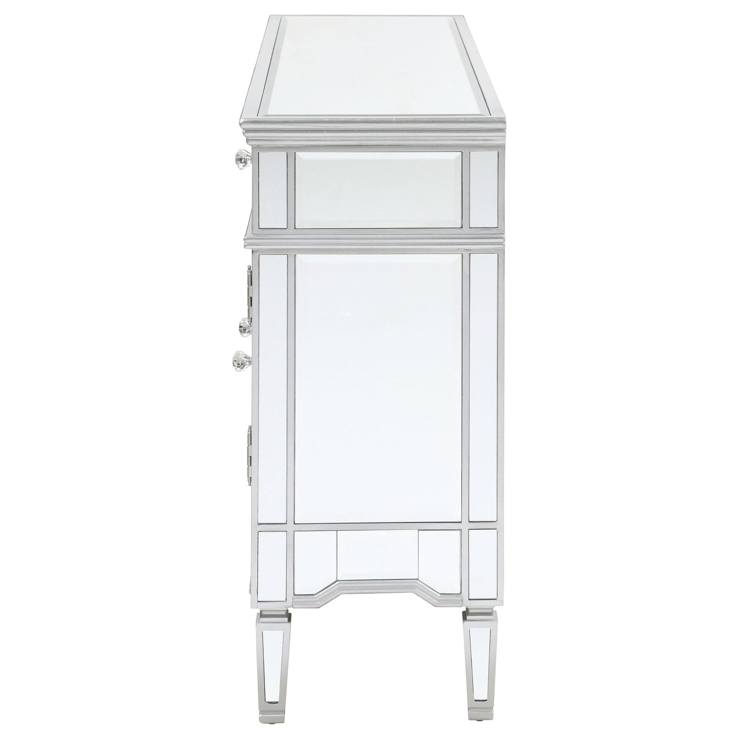 Coaster Furniture Duchess 950849 5-Drawer Mirrored Storage Accent Cabinet - Silver IMAGE 4