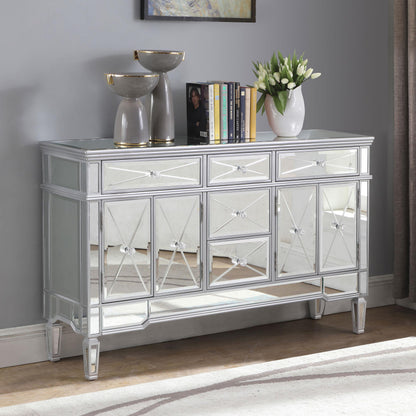 Coaster Furniture Duchess 950849 5-Drawer Mirrored Storage Accent Cabinet - Silver IMAGE 8