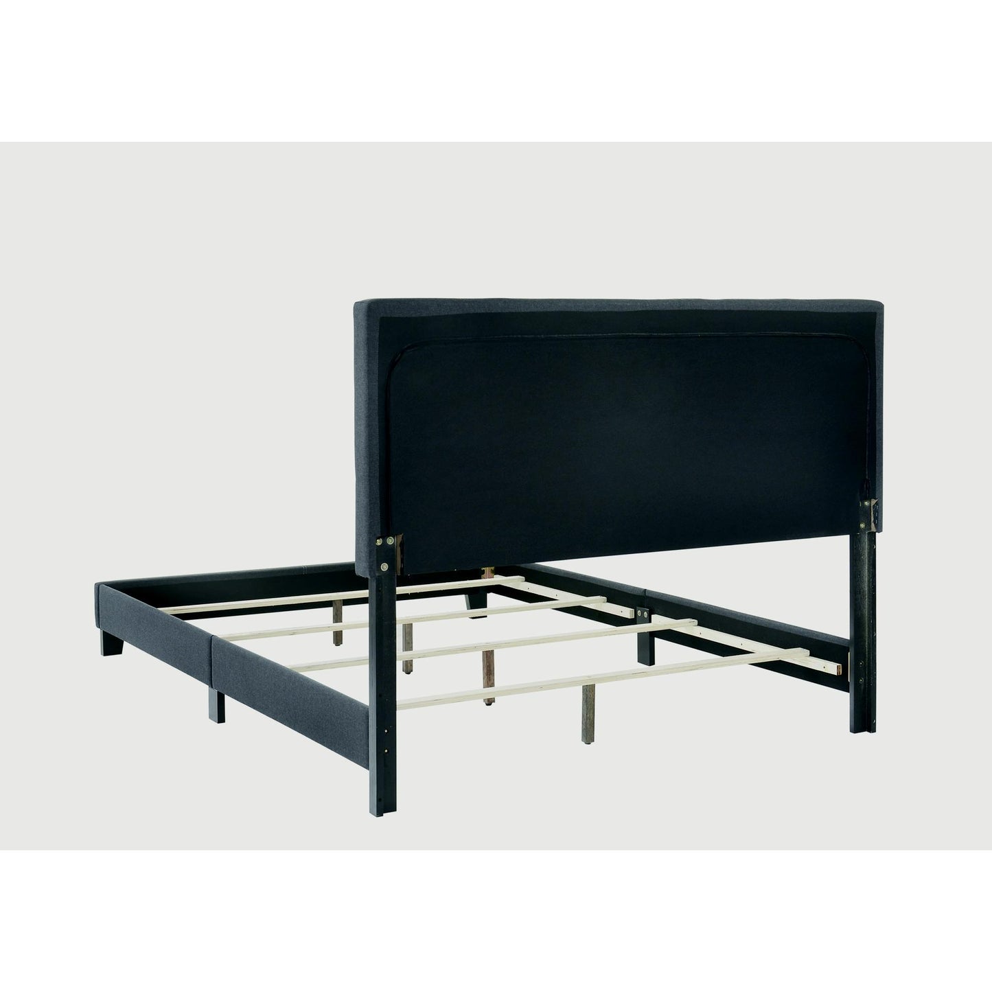  Coaster Furniture Mapes 305746KE Upholstered Eastern King Panel Bed - Charcoal IMAGE 3