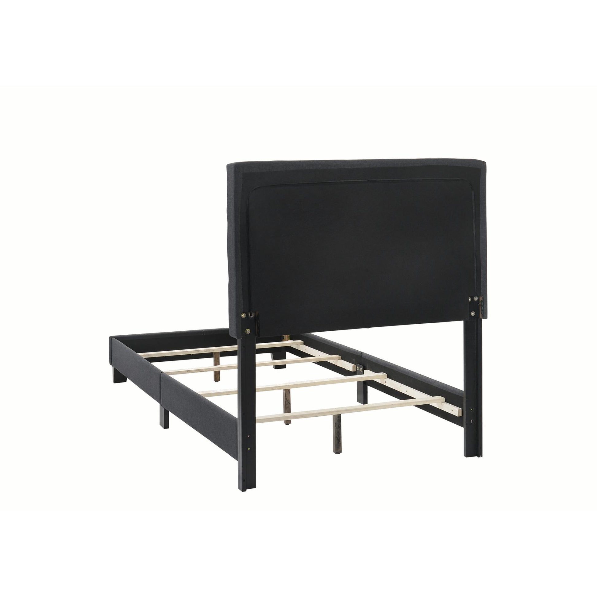 Coaster Furniture Mapes 305746T Upholstered Twin Panel Bed - Charcoal IMAGE 3