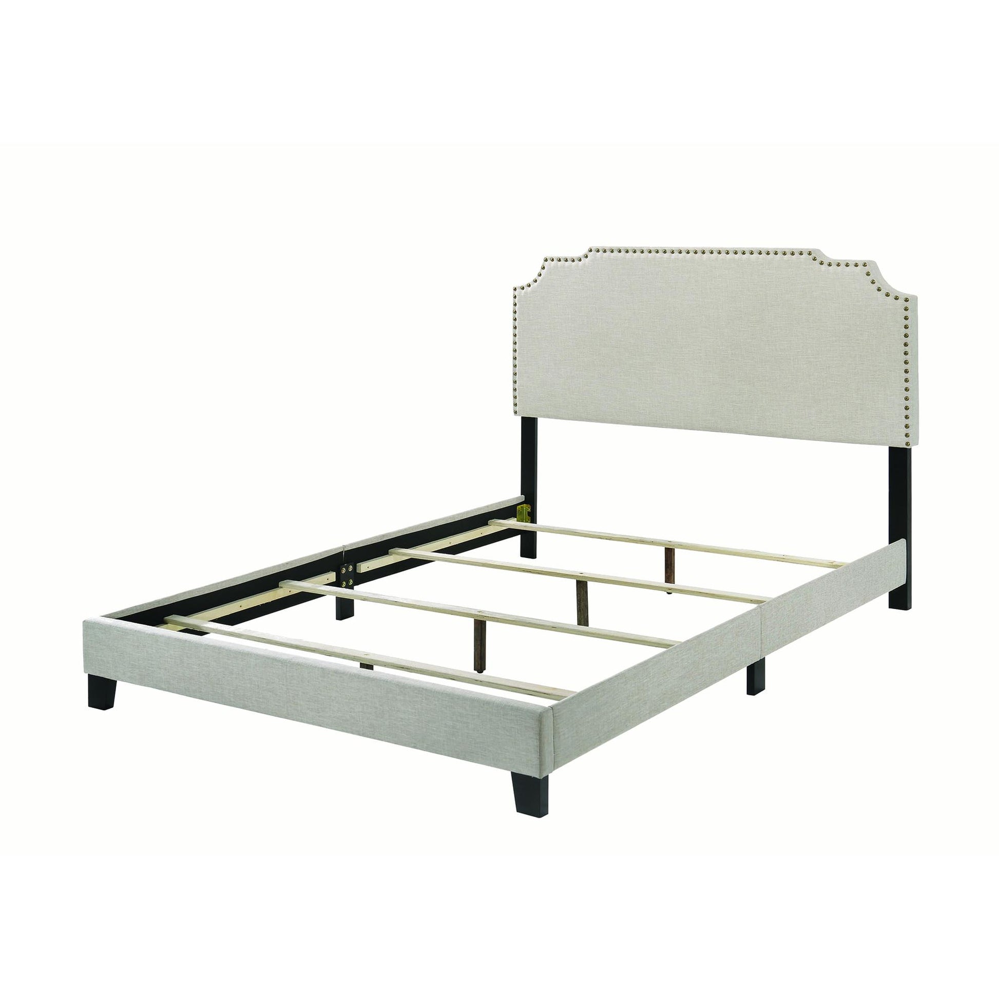  Coaster Furniture Tamarac 310061F Upholstered Full Panel Bed - Beige IMAGE 2