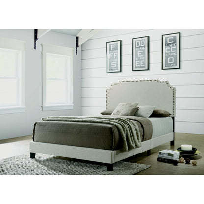 Coaster Furniture Tamarac 310061F Upholstered Full Panel Bed - Beige IMAGE 4