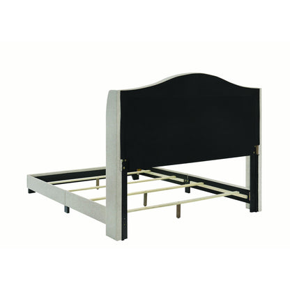 Coaster Furniture Sonoma 310073F Upholstered Full Wingback Bed - Beige IMAGE 3