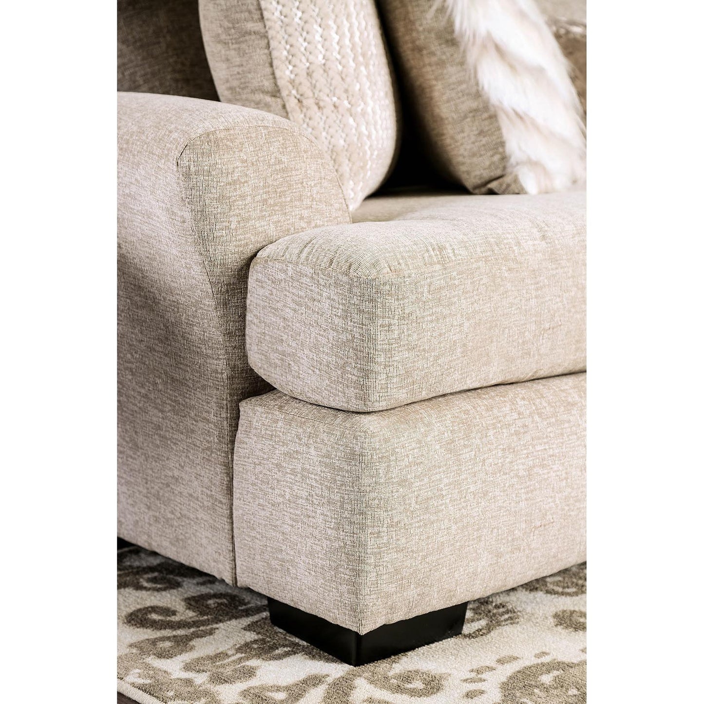  Furniture of America Anthea Stationary Fabric Loveseat SM5140-LV IMAGE 4
