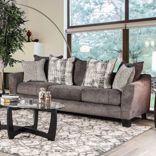  Furniture of America Jena Stationary Fabric Sofa SM5159-SF IMAGE 1