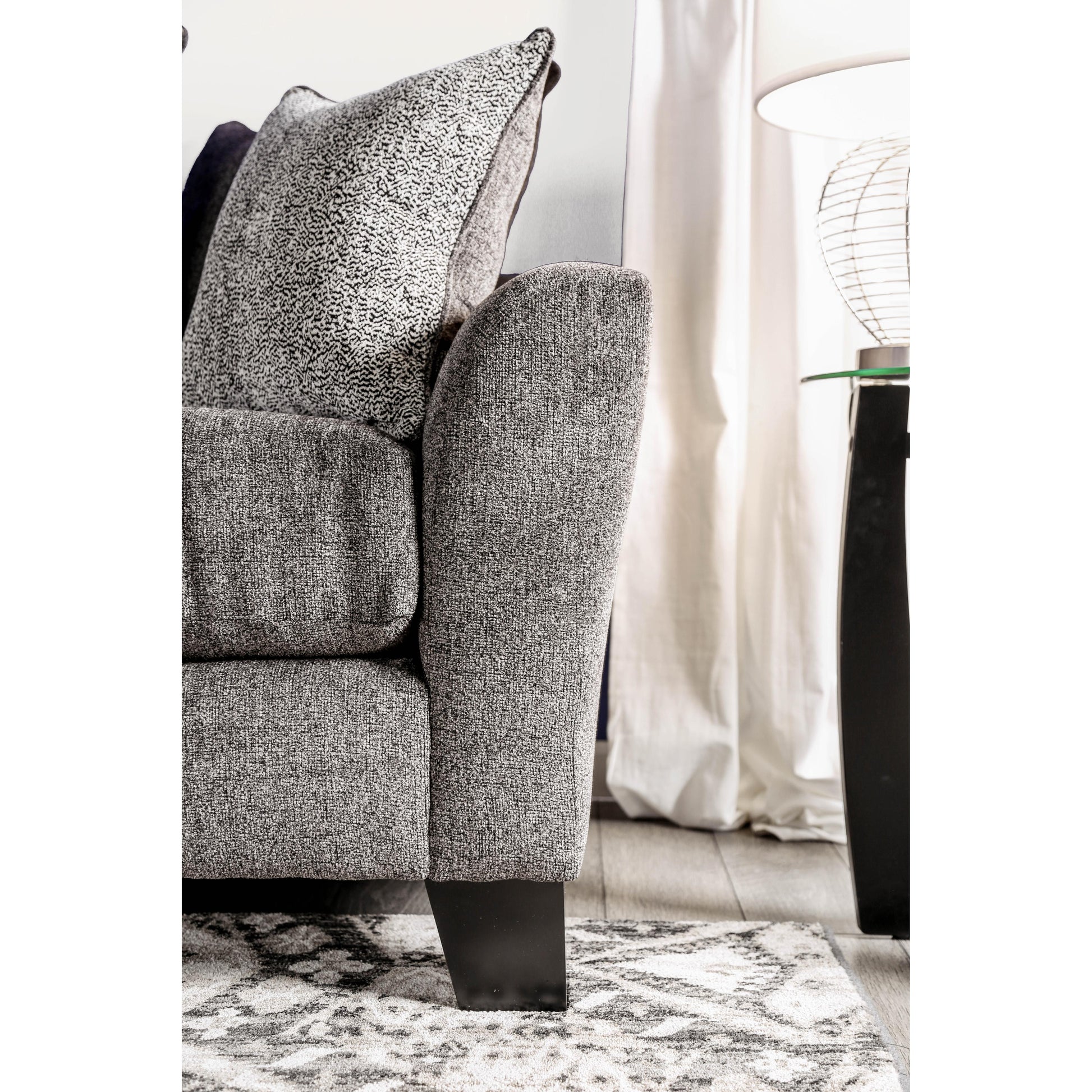  Furniture of America Jena Stationary Fabric Sofa SM5159-SF IMAGE 3