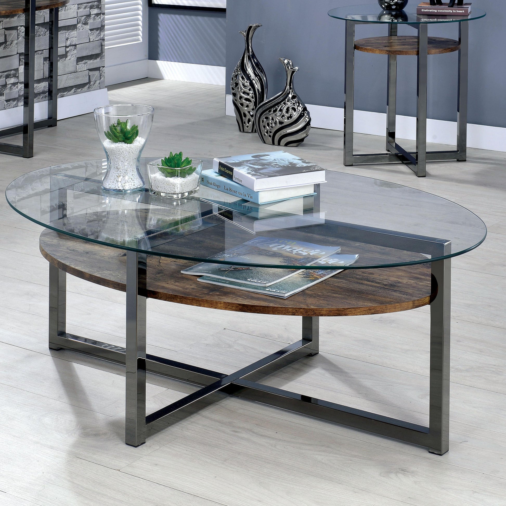  Furniture of America McMurray Coffee Table CM4845C IMAGE 1
