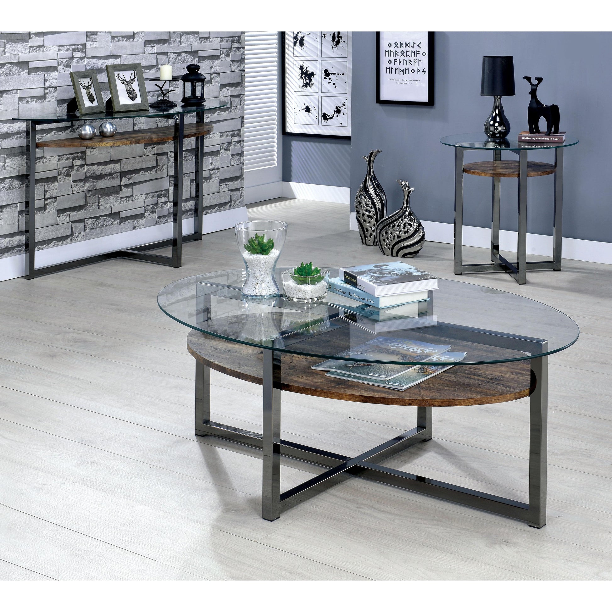  Furniture of America McMurray Coffee Table CM4845C IMAGE 4