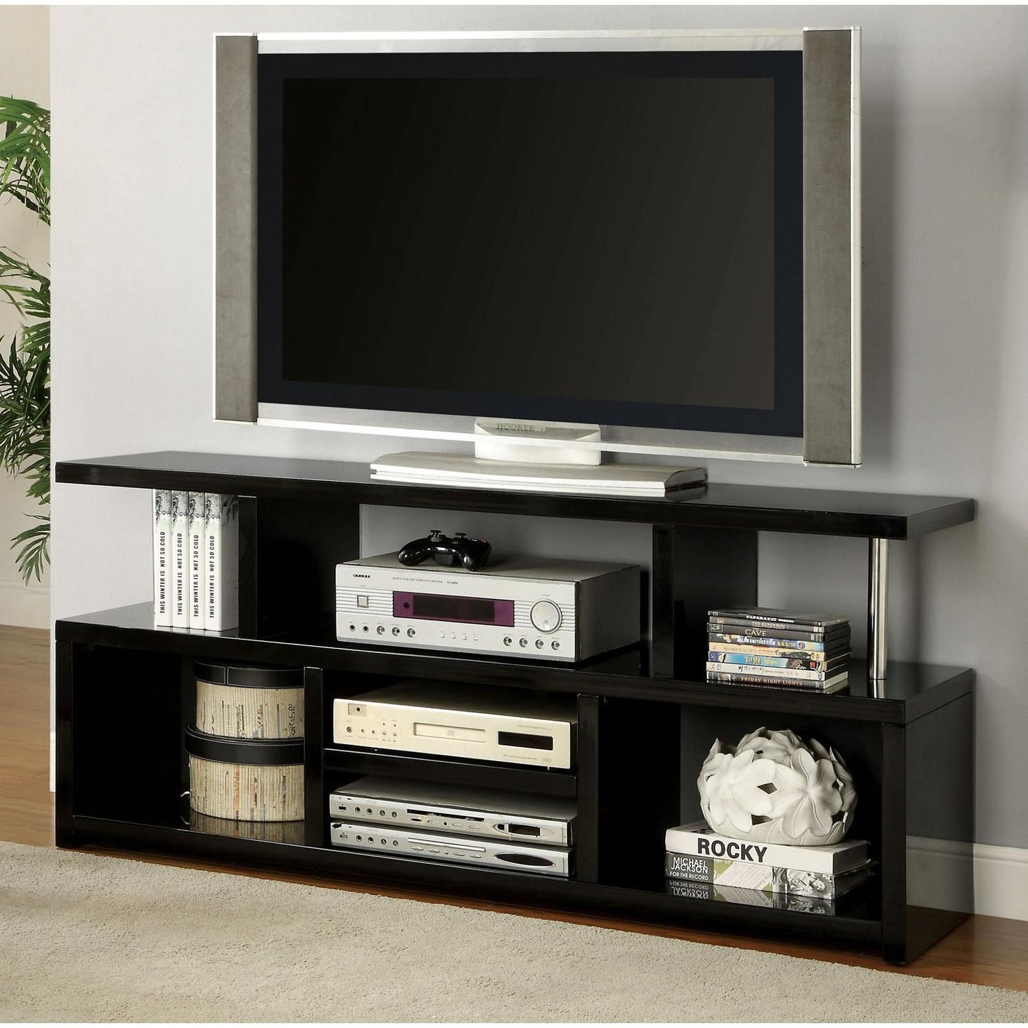  Furniture of America Evere TV Stand CM5069BK-TV IMAGE 2