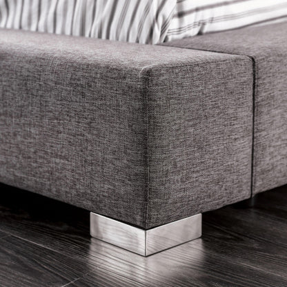  Furniture of America Canaves King Upholstered Platform Bed CM7142DG-EK-BED IMAGE 3