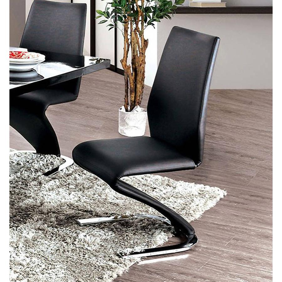 Furniture of America Midvale CM3650BK-SC-2PK Side Chair IMAGE 2