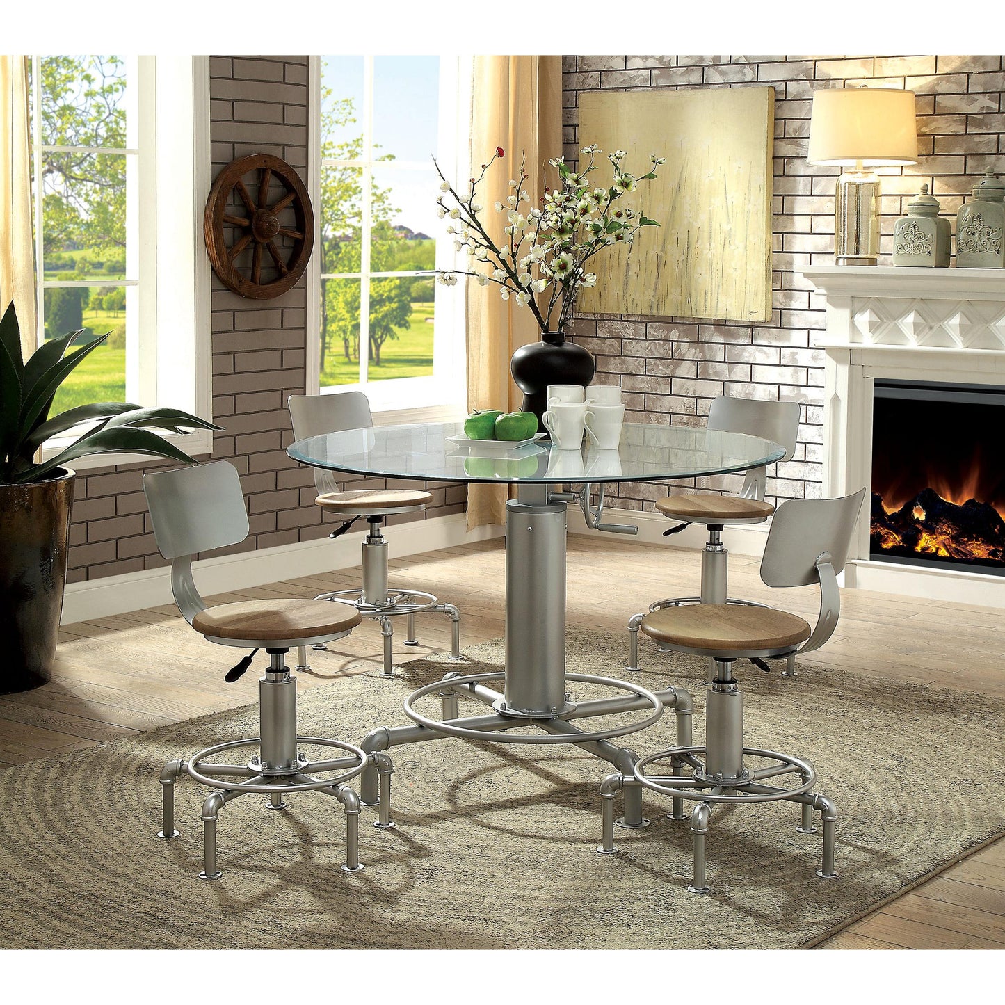  Furniture of America Helene Adjustable Height Dining Chair CM3378SC-2PK IMAGE 7
