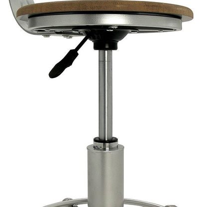  Furniture of America Round Helene Adjustable Height Dining Table with Glass Top and Pedestal Base CM3378RT-TABLE IMAGE 7