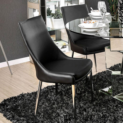  Furniture of America Izzy CM3384BK-SC-2PK Side Chair IMAGE 1