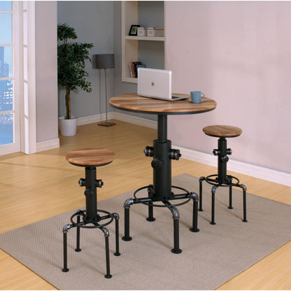 Furniture of America Round Foskey Pub Height Dining Table with Pedestal Base CM3367BT-TABLE IMAGE 7
