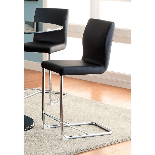 Furniture of America Lodia CM3825BK-PC-2PK Counter Height Chair IMAGE 2