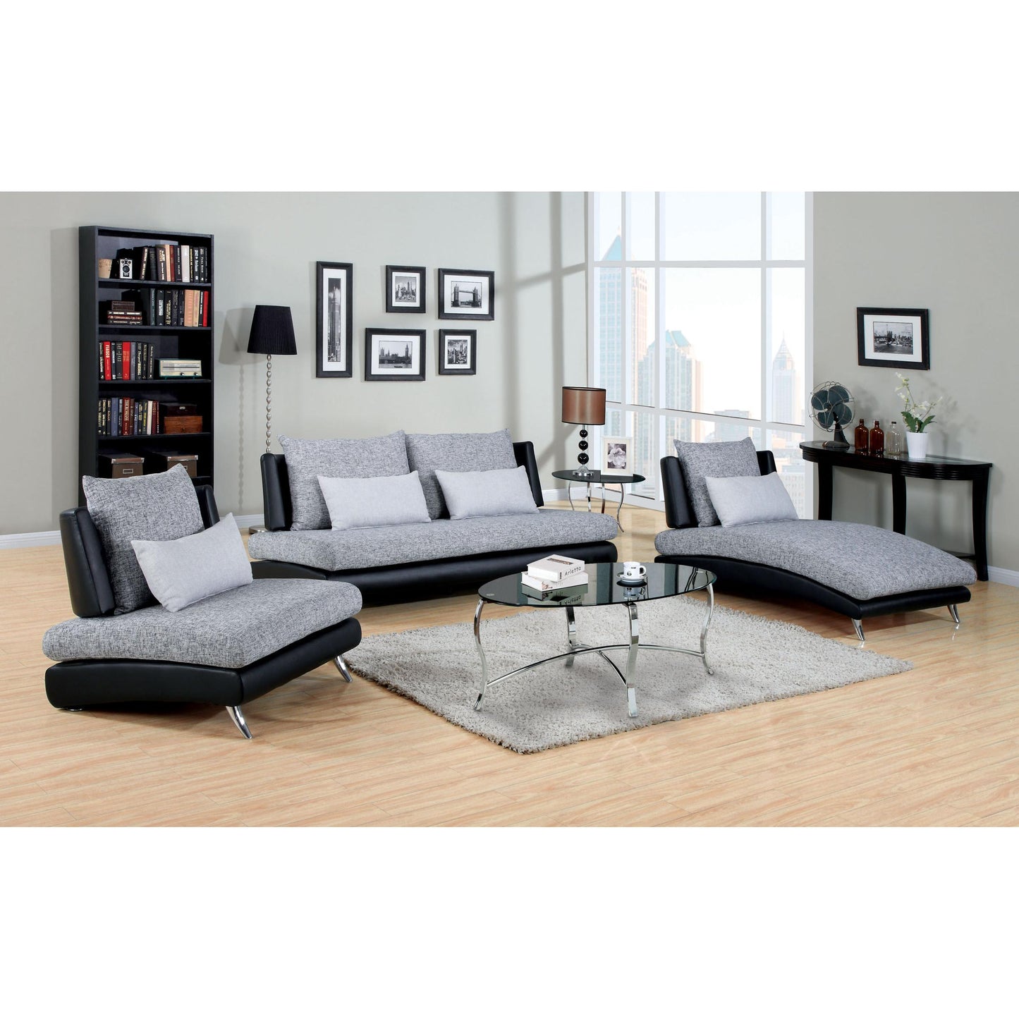  Furniture of America Saillon Stationary Fabric Sofa CM6111S IMAGE 5