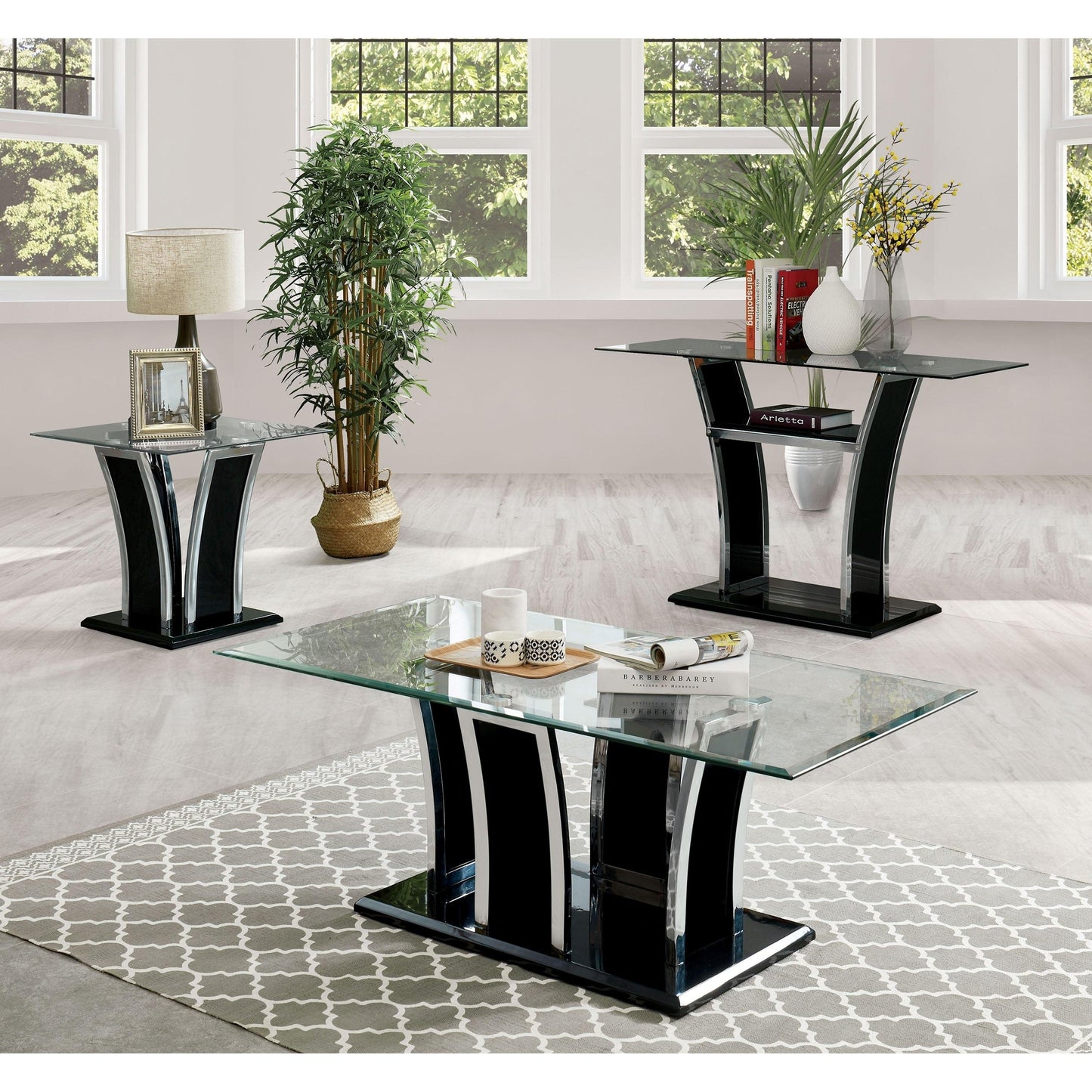  Furniture of America Staten Coffee Table CM4372BK-C-PK IMAGE 3