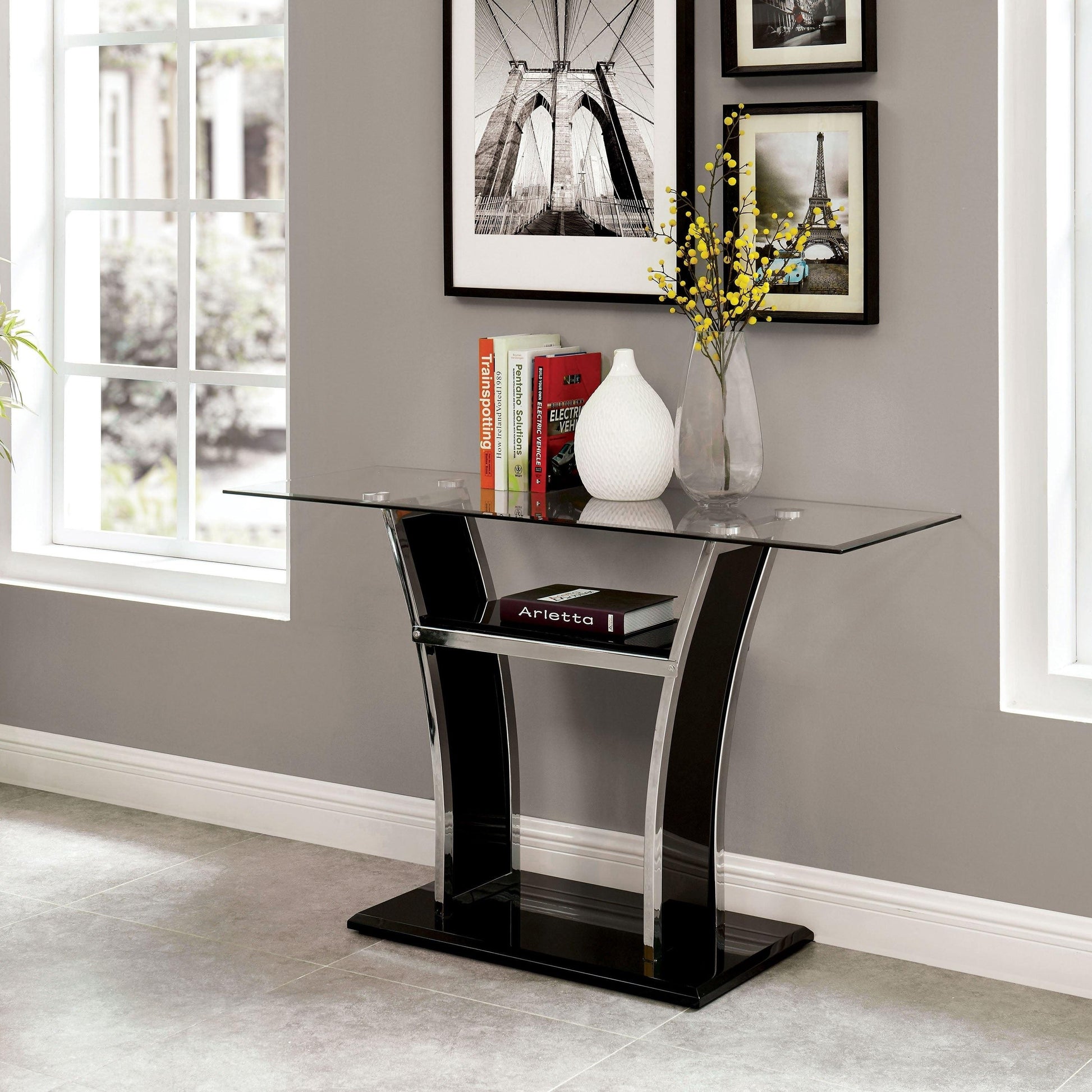  Furniture of America Staten Sofa Table CM4372BK-S-PK IMAGE 2