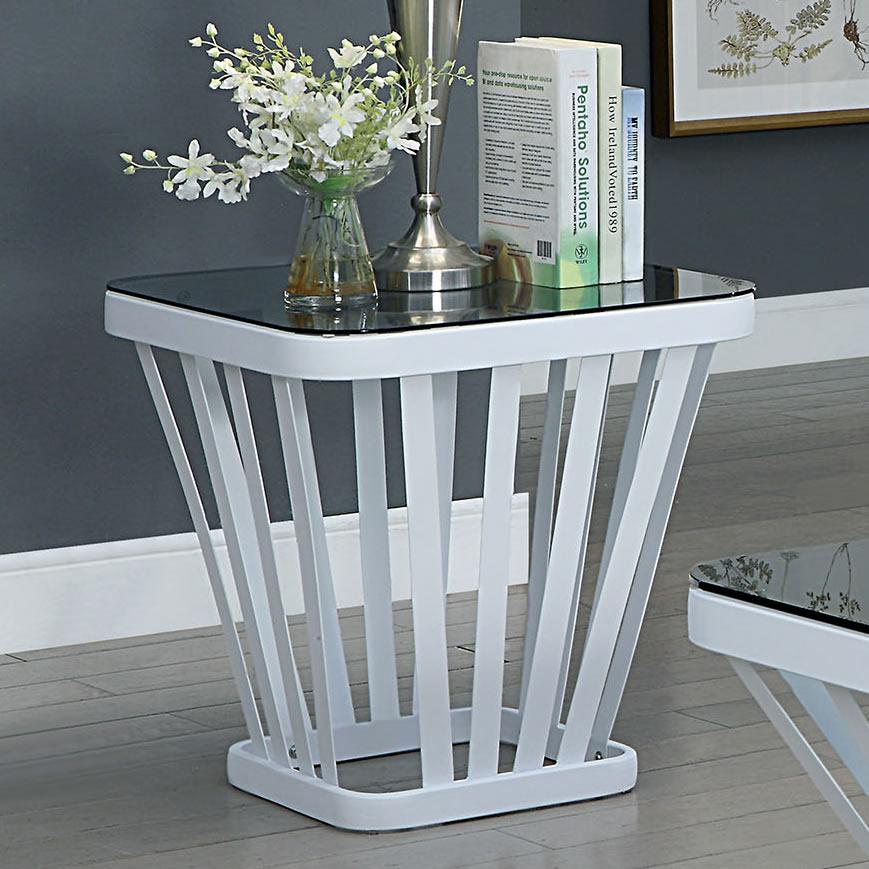  Furniture of America Winnie End Table CM4109WH-E IMAGE 2