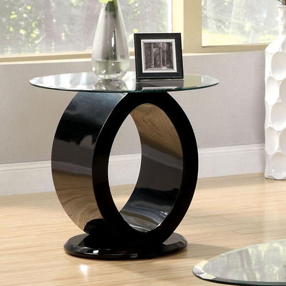  Furniture of America Lodia End Table CM4825BK-E IMAGE 1