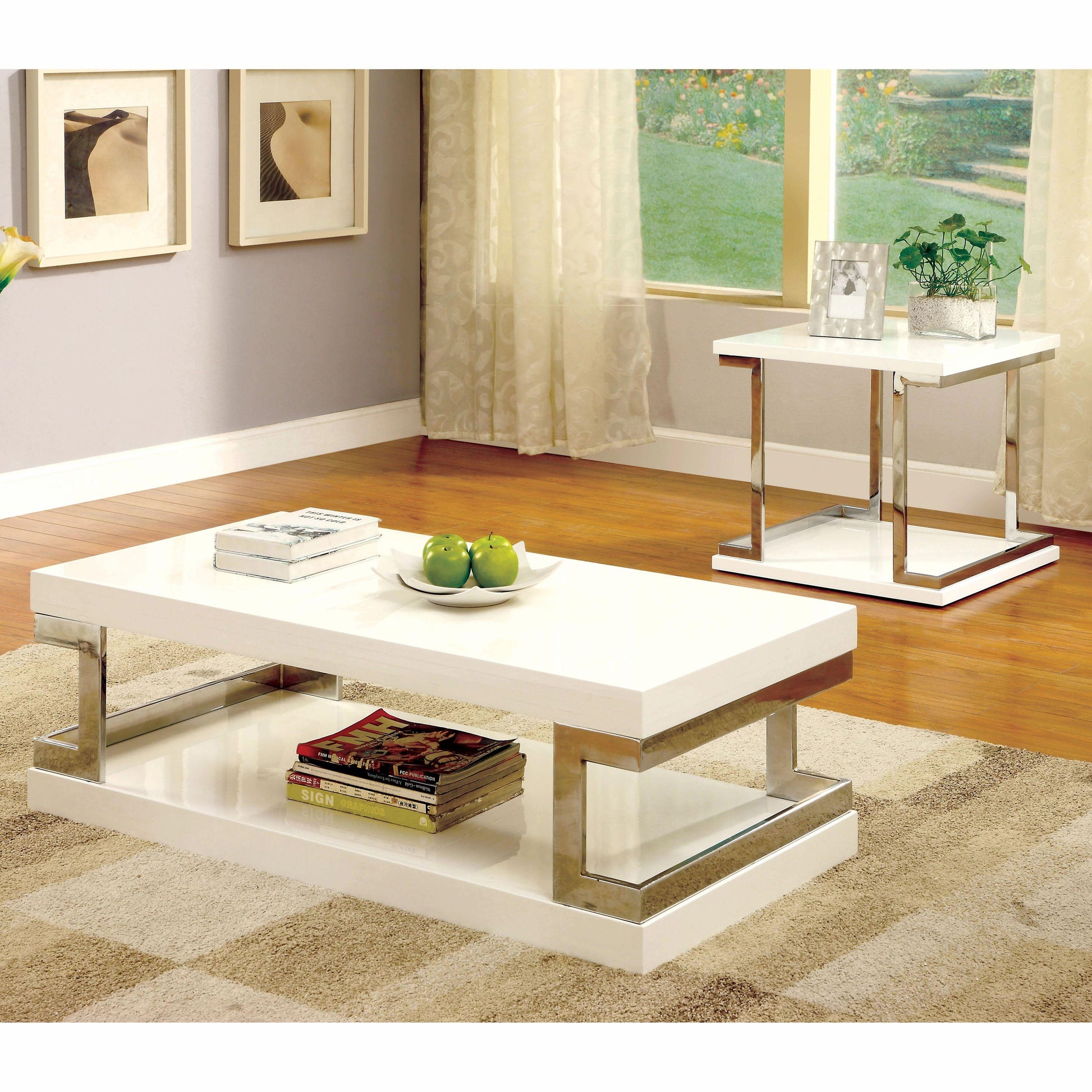  Furniture of America Meda End Table CM4486E IMAGE 2