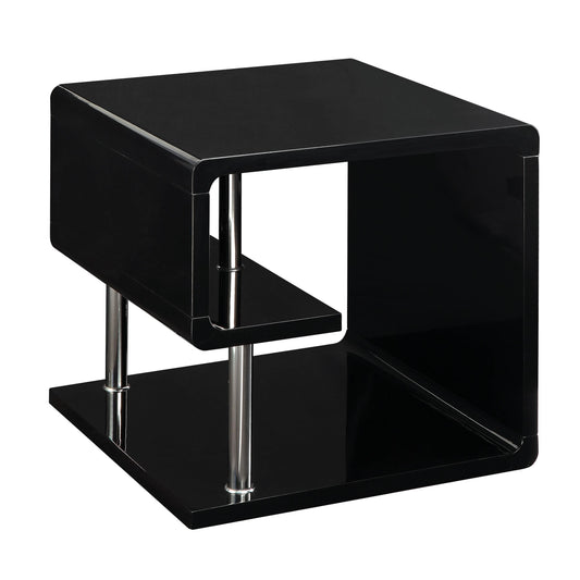  Furniture of America Ninove End Table CM4057BK-E IMAGE 1