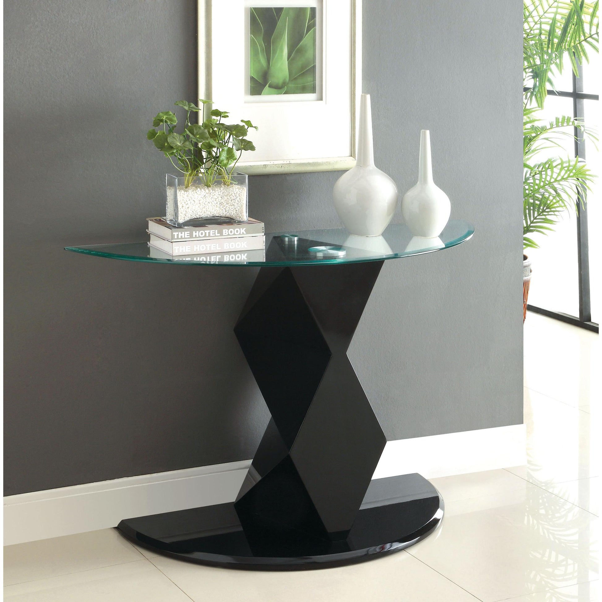  Furniture of America Malawa V Sofa Table CM4170BK-S-PK IMAGE 2