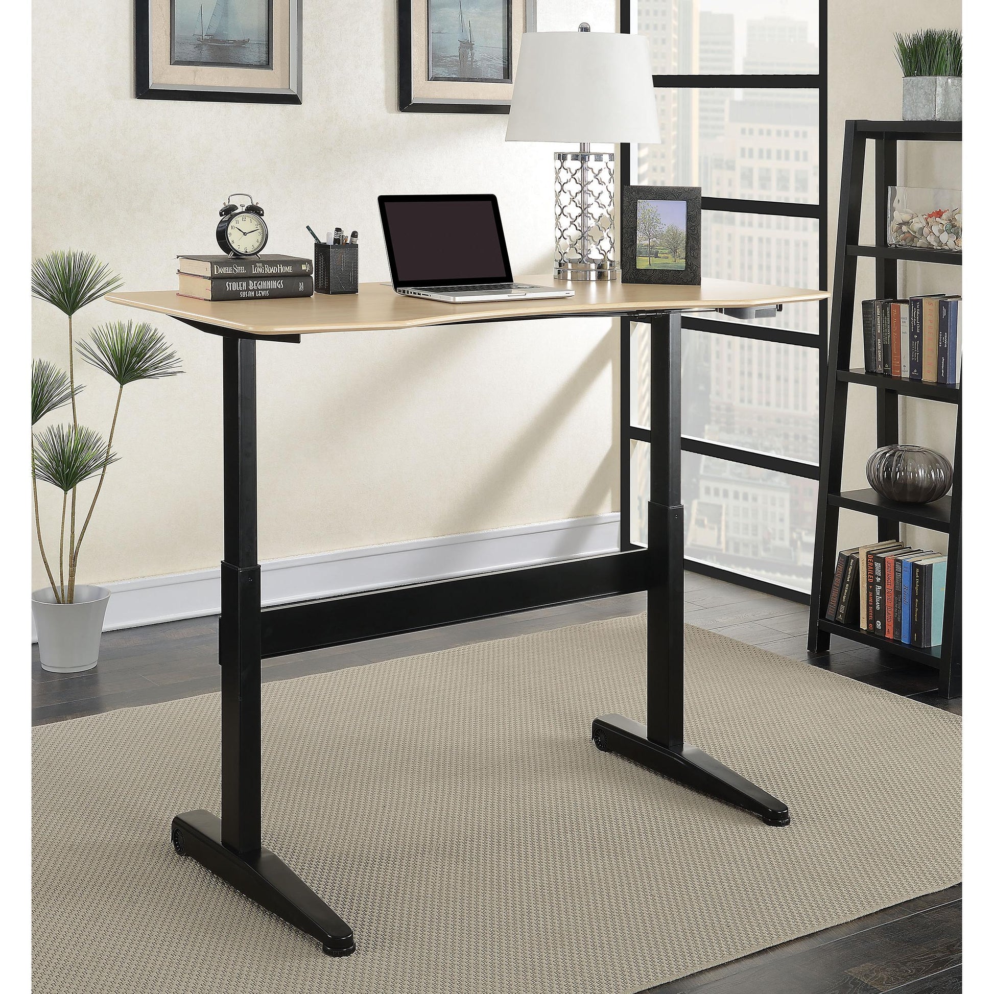  Furniture of America Office Desks Desks CM-DK6092L-BK-TABLE IMAGE 2