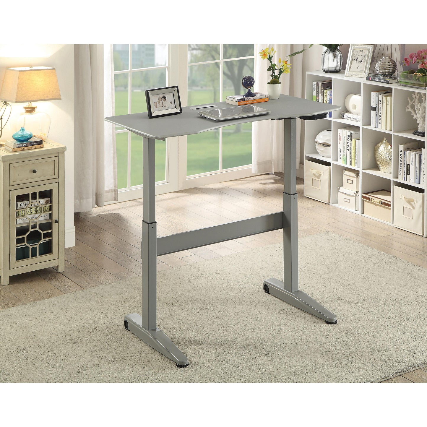  Furniture of America Office Desks Desks CM-DK6092S-GY-TABLE IMAGE 4