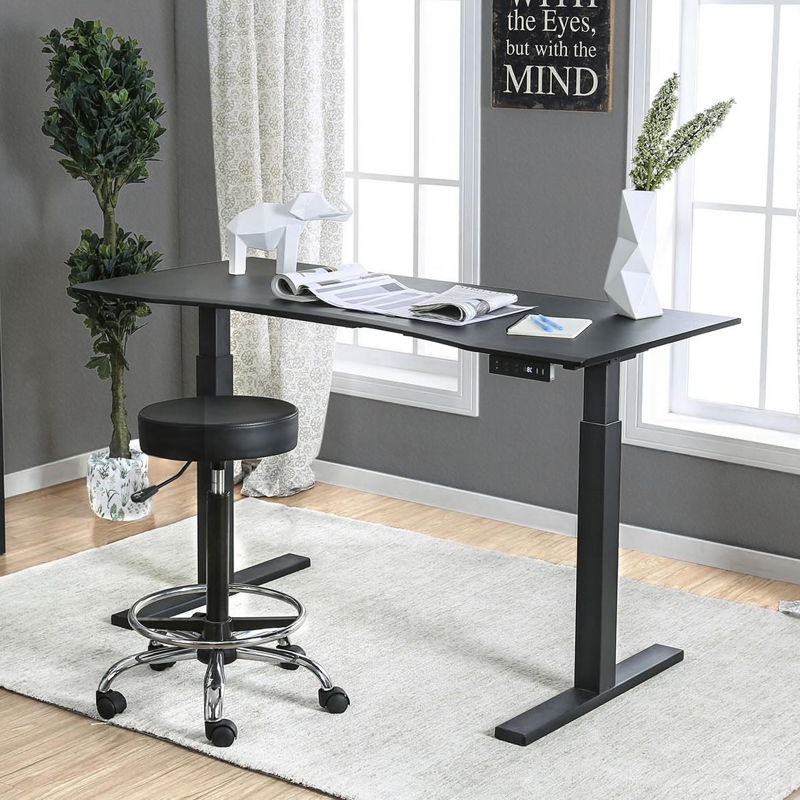  Furniture of America Office Desks Desks CM-DK6454L-BK IMAGE 1