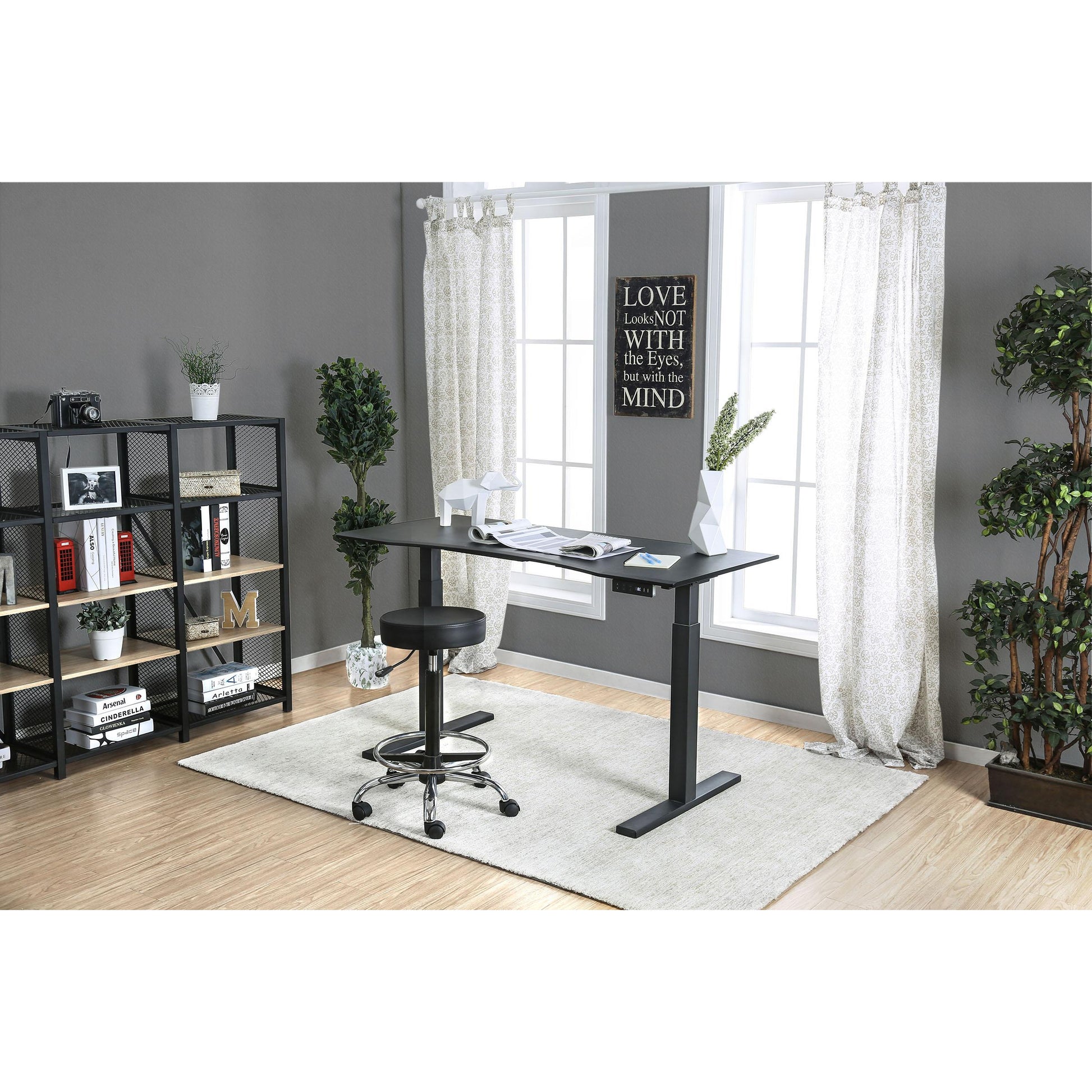  Furniture of America Office Desks Desks CM-DK6454L-BK IMAGE 2