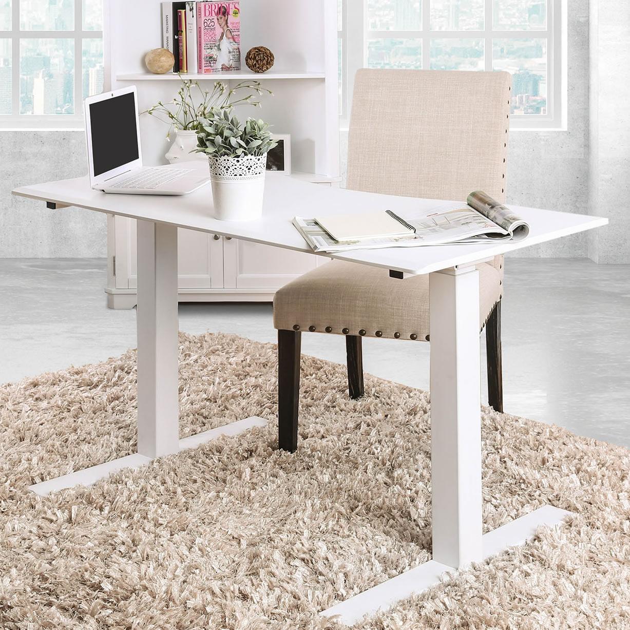  Furniture of America Office Desks Desks CM-DK6454L-WH IMAGE 1