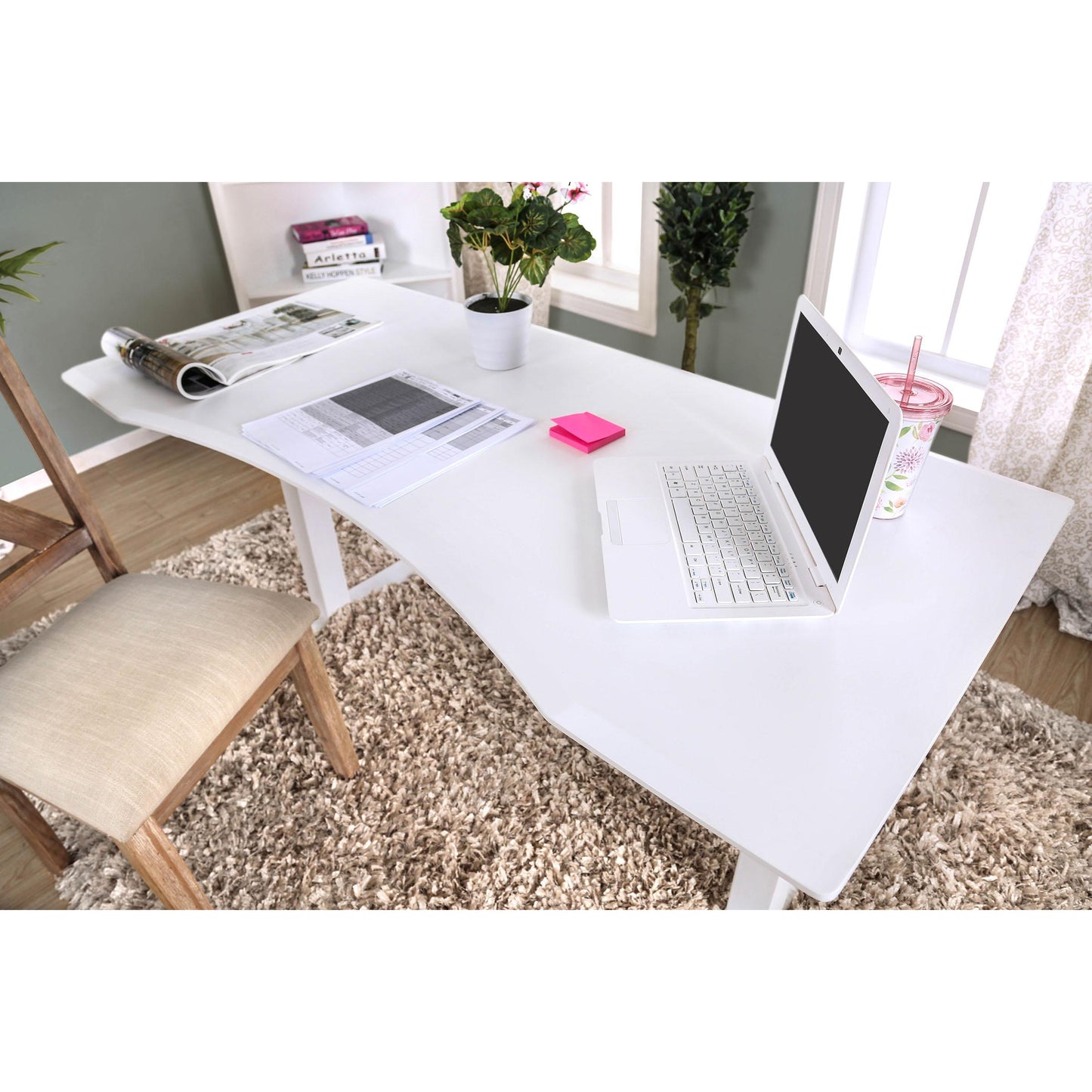  Furniture of America Office Desks Desks CM-DK6454L-WH IMAGE 4