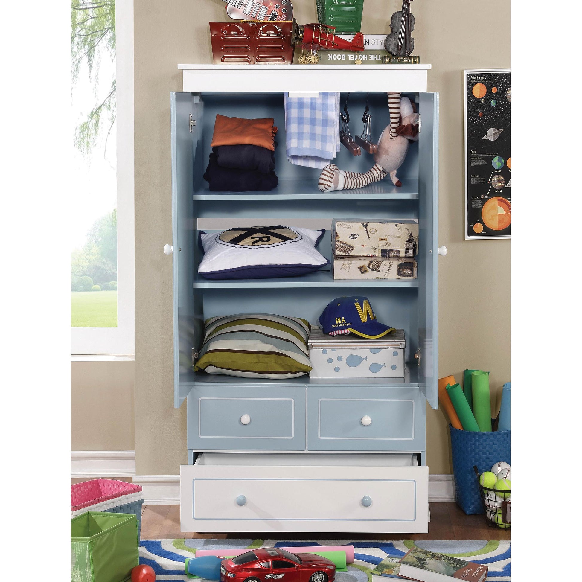  Furniture of America Kids Armoires Armoire CM7851AR IMAGE 4