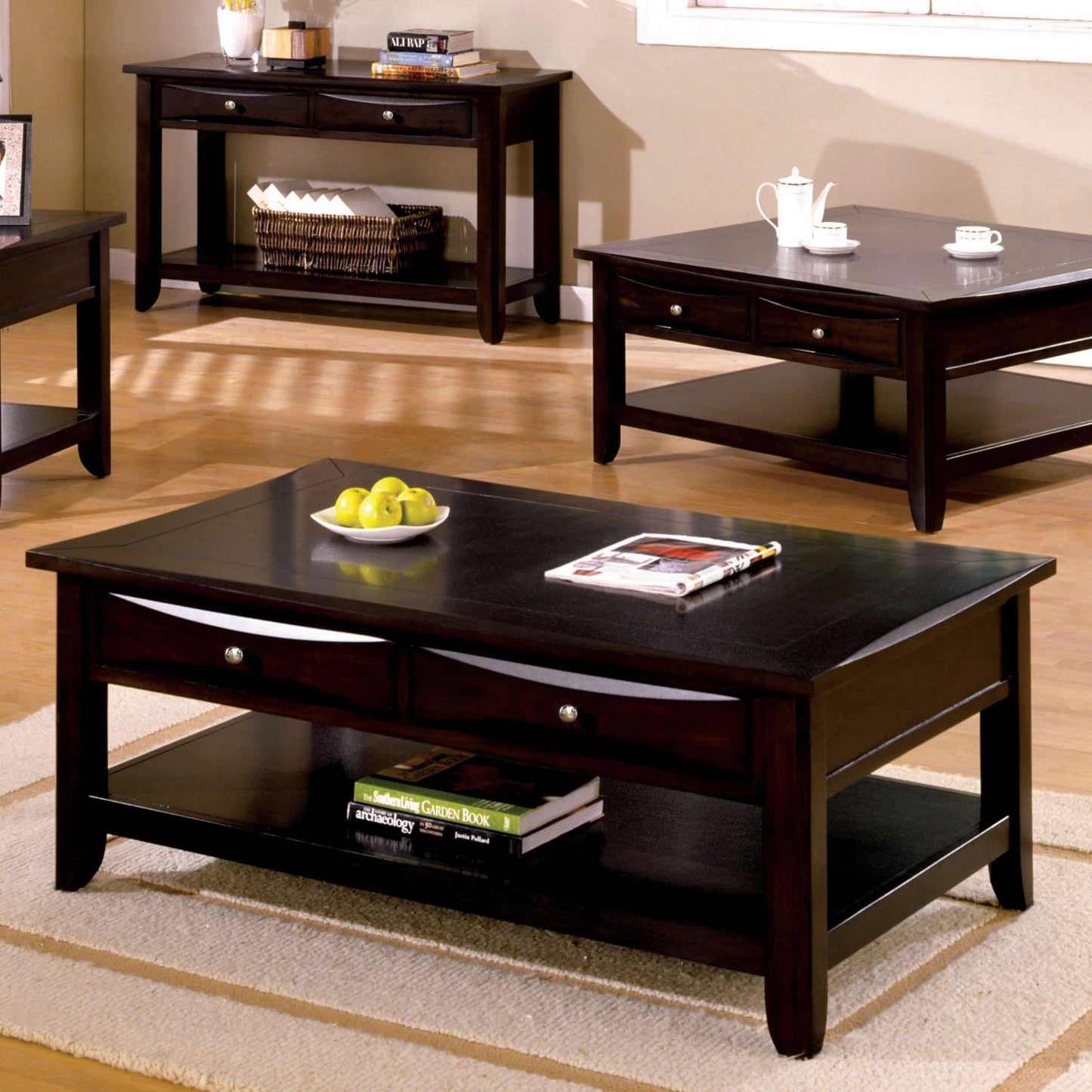  Furniture of America Baldwin Coffee Table CM4265DK-C-L IMAGE 2