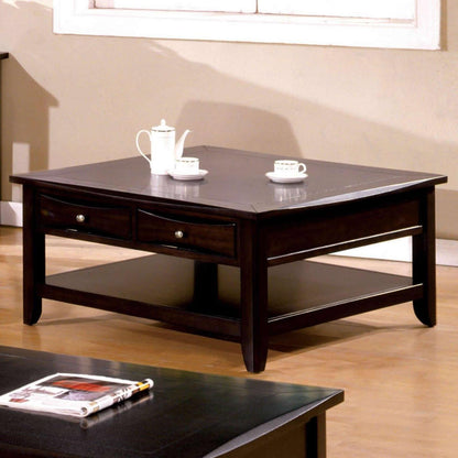  Furniture of America Baldwin Coffee Table CM4265DK-SQ IMAGE 1