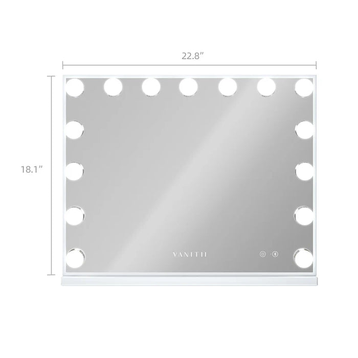 Mary Vanity Mirror 15 Dimmable LED Bulbs