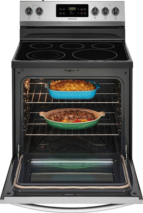 Frigidaire - 5.3 cu. ft. Self-Cleaning Freestanding Electric Range - Stainless Steel