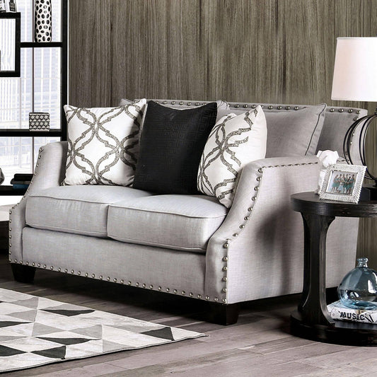  Furniture of America Phoibe Stationary Fabric Loveseat SM3077-LV IMAGE 1