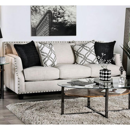  Furniture of America Phoibe Stationary Fabric Sofa SM3078-SF IMAGE 1