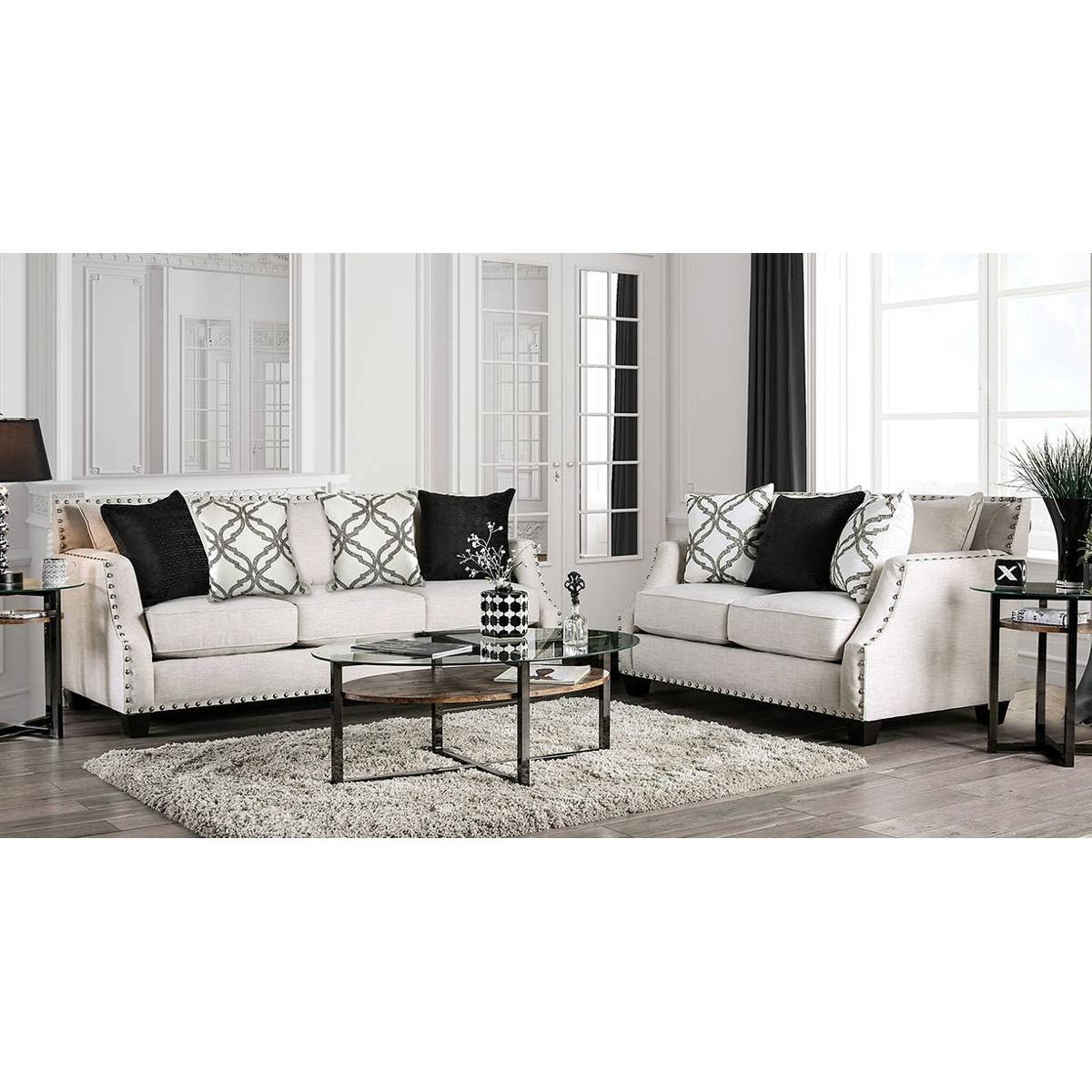  Furniture of America Phoibe Stationary Fabric Sofa SM3078-SF IMAGE 7