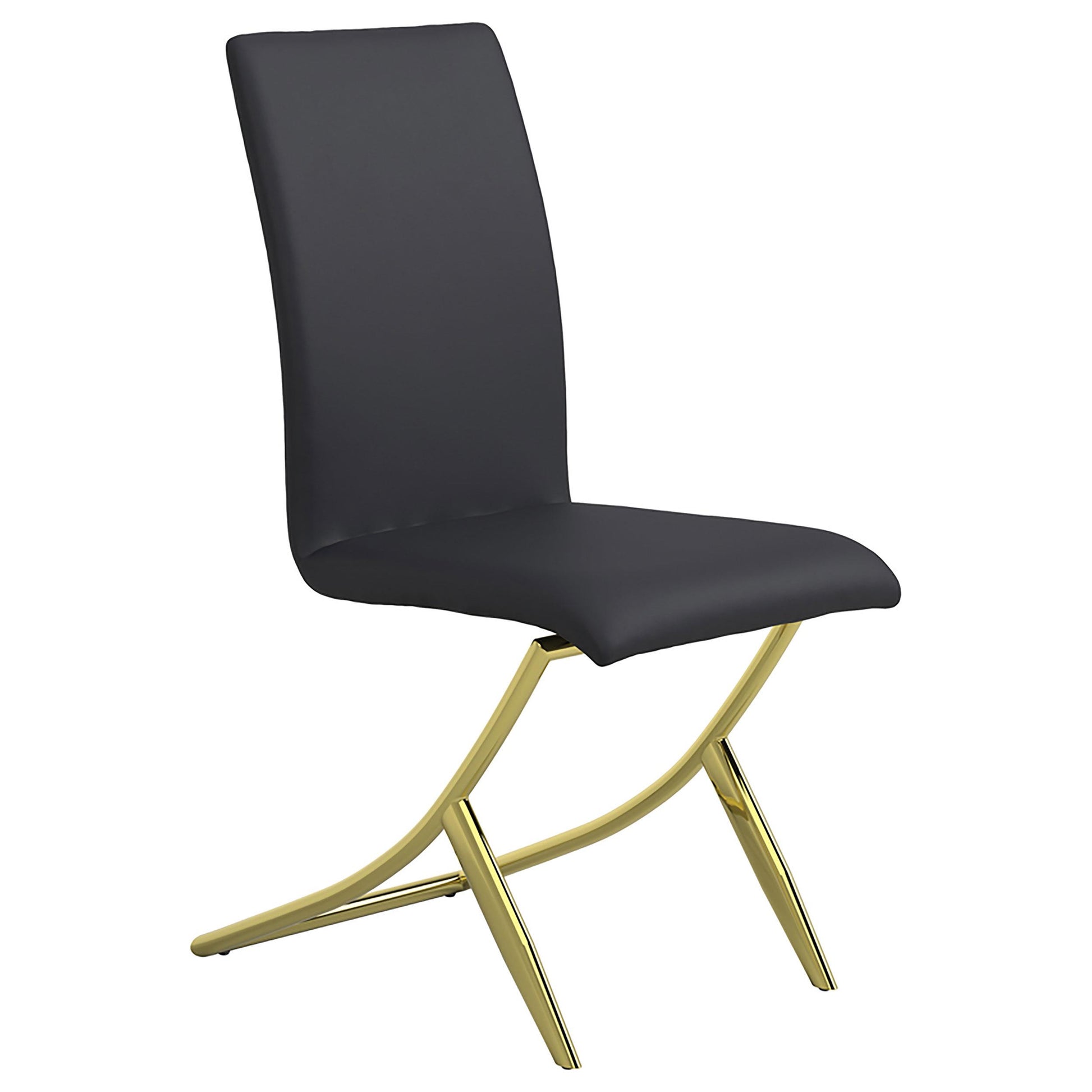 Coaster Furniture Carmelia 105172 Upholstered Dining Side Chair - Black (Set of 4) IMAGE 1