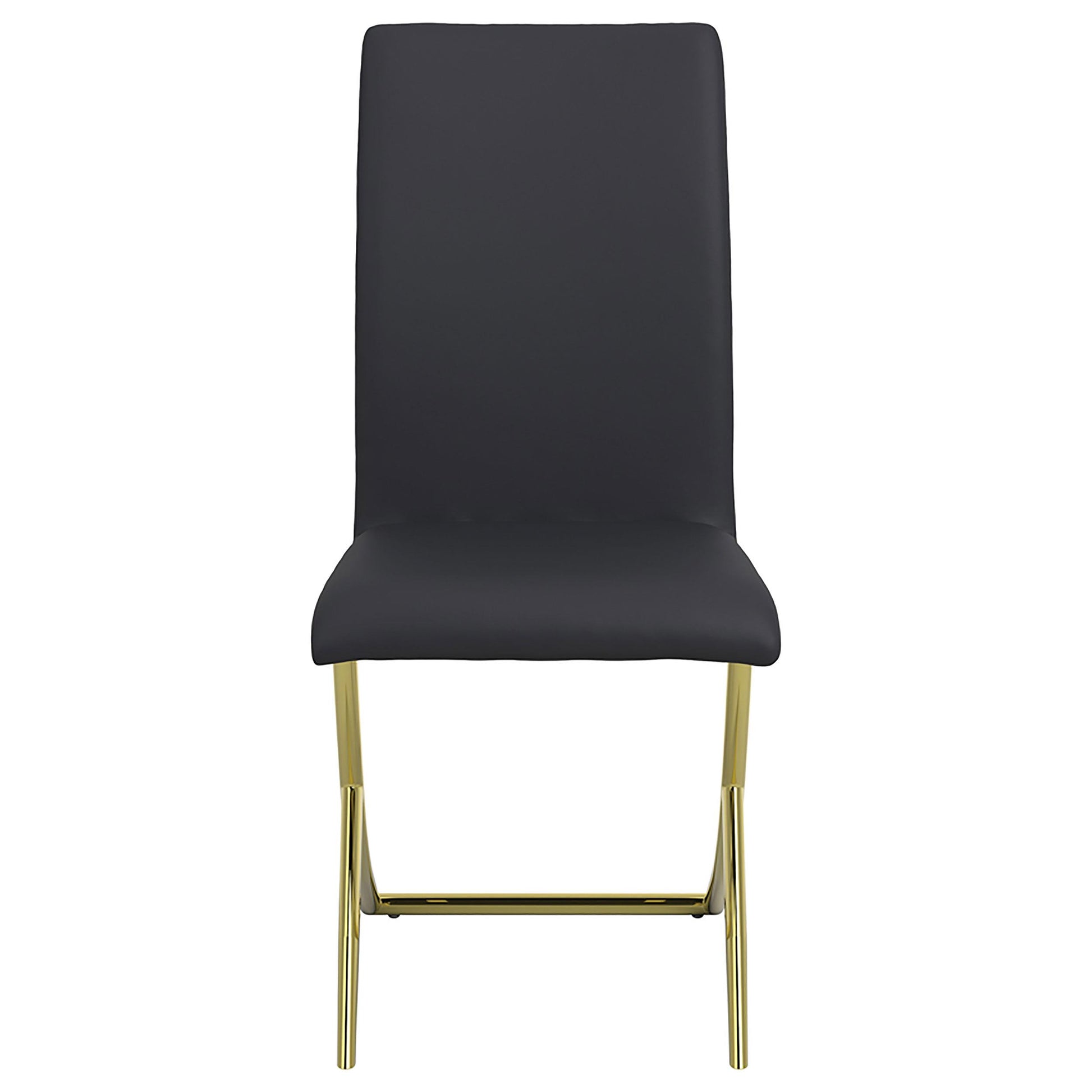 Coaster Furniture Carmelia 105172 Upholstered Dining Side Chair - Black (Set of 4) IMAGE 2