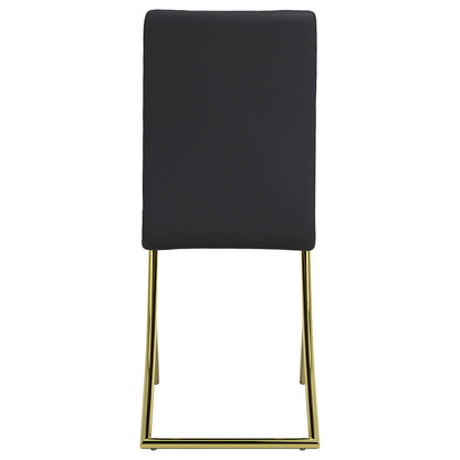 Coaster Furniture Carmelia 105172 Upholstered Dining Side Chair - Black (Set of 4) IMAGE 6